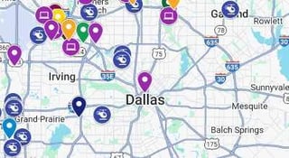 Industrie-Karte Texas